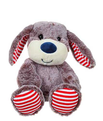 GIPSY TOYS - Kuscheltier "Les Marinières" 15 cm brauner Hund mit roten Streifen - Kuscheltier für Kinder - - Braun, rote Streifen071597 von GIPSY