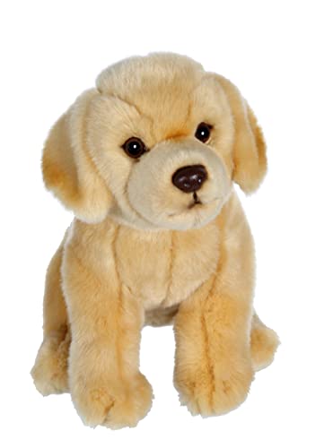 GIPSY TOYS - sitzender Hund 25 cm beige Labrador - Kuscheltier für Kinder - in 8 verschiedenen Modellen erhältlich - 071522 von GIPSY