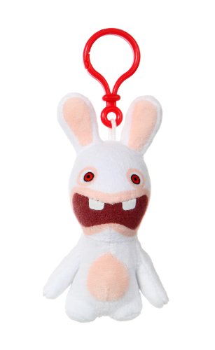 Gipsy 070334 Raving Rabbids/Lapins Cretins Plüsch, Schlüsselanhänger mit offenem Mund, 10 cm von GIPSY