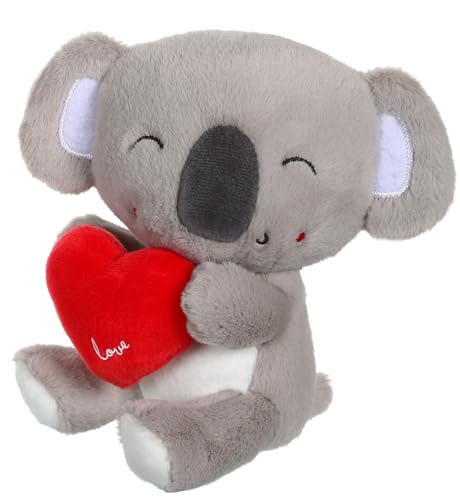 Gipsy Toys CUTY Love Plüschtier Koala, Grau und Weiß, 14 cm, Valentinstag oder Muttertag von GIPSY