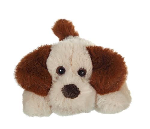 Gipsy Toys – Plüschhund, verlängert, weich, Creme, Ohren, Dunkelbraun, 20 cm von GIPSY