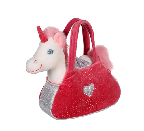 Gipsy Toys – Plüschtier Sweety Bag Einhorn weiß – Tasche Rosa – 18 cm von GIPSY