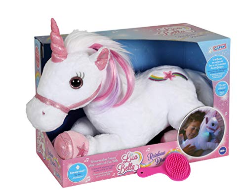 Gipsy Toys ID55648 - 55648 Kuschelweiches Einhorn Plüschfigur Lica Bella mit LED, Mehrfarbig von GIPSY