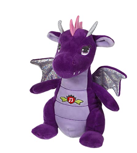 Klangdrache 20 cm lila - Kuscheltier für Kinder - In 6 verschiedenen Farben erhältlich - 071612 von GIPSY