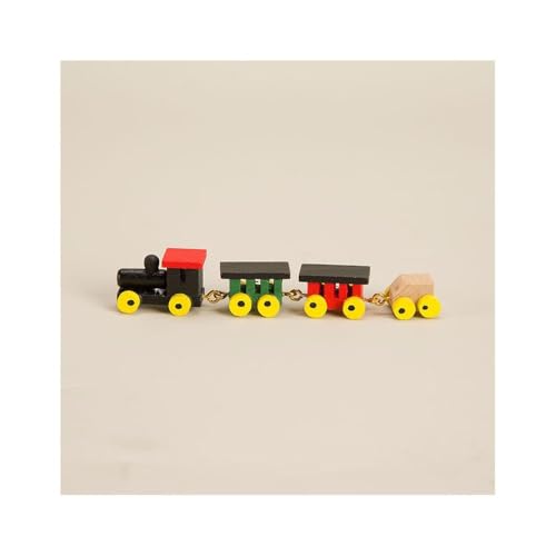 GIVBRO Miniatur-Eisenbahn für Puppenhäuser – 1:12 Simulation einer Mini-Eisenbahn aus Holz, Zubehör für die Dekoration des Puppenhauses (#A) von GIVBRO