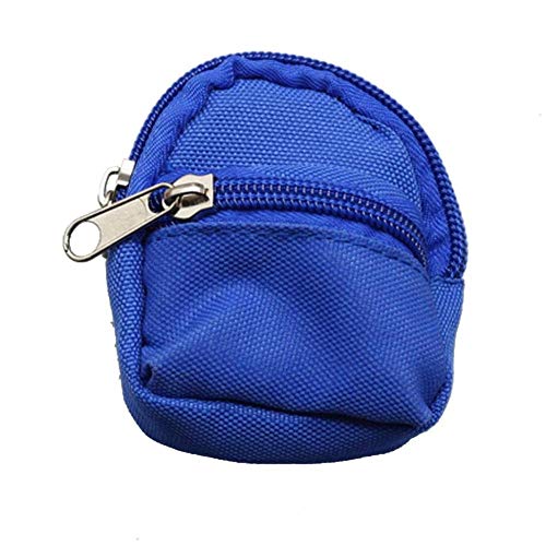 GIVBRO Puppen-Mini-Schulranzenrucksack, Zubehör für 46 cm Puppenkleidung, 1 Stück (blau) von GIVBRO