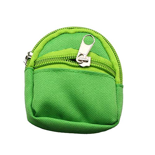 GIVBRO Puppen-Mini-Schulranzenrucksack, Zubehör für 46 cm Puppenkleidung, 1 Stück (grün) von GIVBRO