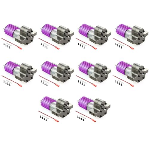 GIWFBQTR 10X Metall 370 Motor Getriebe Getriebe Box für C14 C24 B24 B36 MN D90 D99 MN99S RC Auto Upgrade Teile, von GIWFBQTR