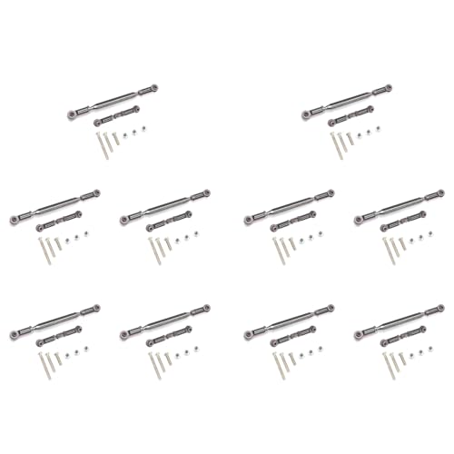 GIWFBQTR 10X Metall Verstellbares Lenk Gestänge Servo Link Zug Stange Spann Schloss für Mn D90 D99 Mn-90-45 1/12 Rc Auto Crawler, von GIWFBQTR