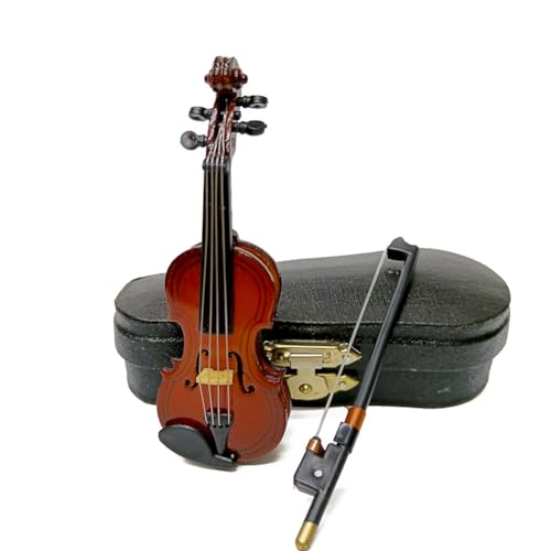 GIWFBQTR 14 cm Große Mini-Musikinstrumente, Geigenmodell-Ornamente, Wohnaccessoires, Bastelgeschenke zum Geburtstag von GIWFBQTR