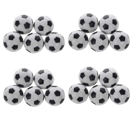 GIWFBQTR 20X Kunststoff 32Mm Fußball Indoor Tischfußball Ball Ersetzen Schwarz von GIWFBQTR