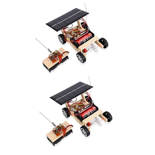 GIWFBQTR 2X Montieren Sie Solar Auto Fernbedienung RC Auto Lernspielzeug DIY Wissenschaft Technologie Auto Spielzeug Satz für Kinder Geschenke von GIWFBQTR