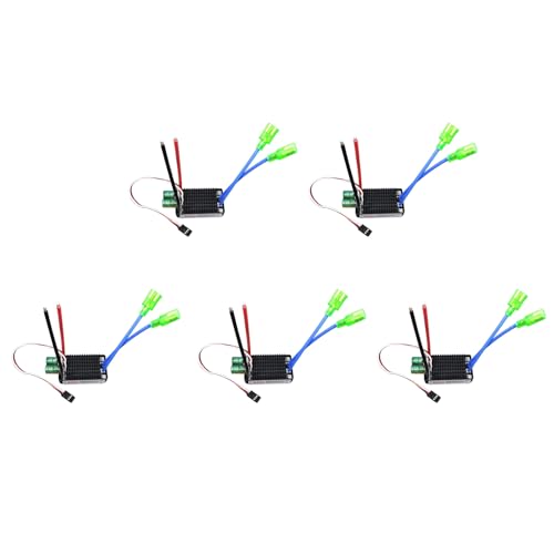 GIWFBQTR 5X High Power 12V 24V Wasserdichter Bidirektionaler RC ESC BüRste ESC für RC Auto und Boot 640A von GIWFBQTR