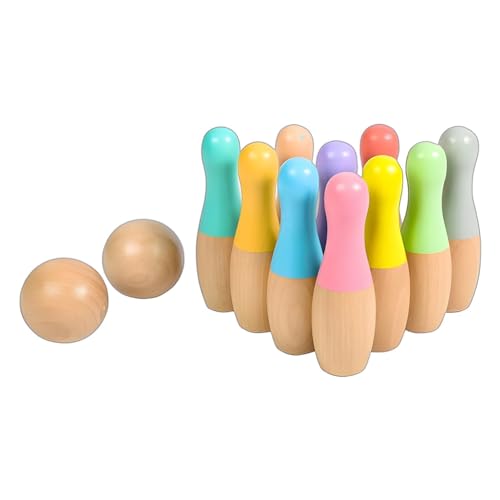 GIWFBQTR Bowlingspielzeug Aus, Gute Verarbeitung, Sichere Verwendung, Bowlingspielzeug Aus für Kinder für Drinnen und Draußen, Bowlingset für Kinder, Interaktives Spielzeug von GIWFBQTR