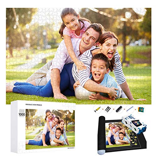 GJJHRA Foto Puzzle Personalisiert 1000 500 300 120 Teile für Erwachsene Jungen Mädchen Holzpuzzle,Puzzle mit eigenem Foto gestalten,ideal als persönliches Fotogeschenk von GJJHRA