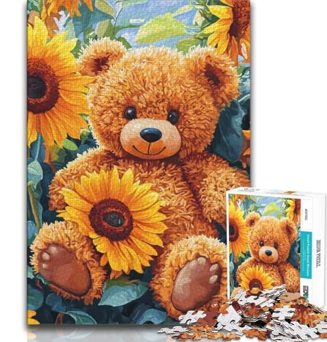1000-teiliges Puzzle für Erwachsene und Jugendliche, Teddybär, Lernspielzeug, Familienspiele, geeignet als Schreibtischdekoration, 75x50cm 1000-teiliges Puzzle für Erwachsene und Jugendliche, Teddybär, Lernspielzeug, Familienspiele, geeignet als Schreibtischdekoration, 75x50cm von GKJPOXZJ