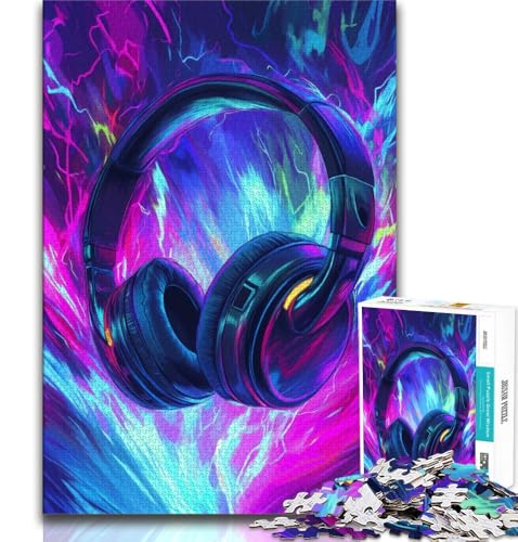 1000-teiliges Puzzle für Teenager, Kopfhörer, Spielzeug, Lernspiele, Stressabbau, Künstlersammlung, Bildende Kunst, 38x26cm 1000-teiliges Puzzle für Teenager, Kopfhörer, Spielzeug, Lernspiele, Stressabbau, Künstlersammlung, Bildende Kunst, 38x26cm von GKJPOXZJ