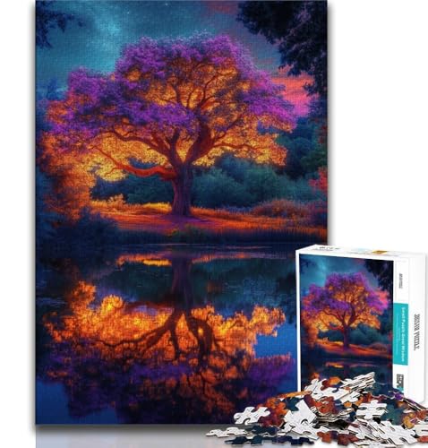 Puzzle 1000 Teile für Erwachsene und Jugendliche, Baum des Lebens, Spielzeug, Lernspiele, Stressabbau, einzigartige Heimdekoration und Geschenke, 75x50cm Puzzle 1000 Teile für Erwachsene und Jugendliche, Baum des Lebens, Spielzeug, Lernspiele, Stressabbau, einzigartige Heimdekoration und Geschenke, 75x50cm von GKJPOXZJ