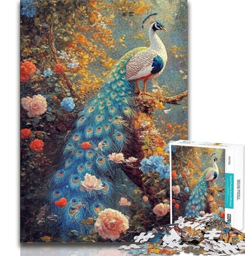 Puzzle für Erwachsene 1000 Teile Schöner Pfau, Lernspielzeug für die ganze Familie, geeignet als Schreibtischdekoration, 75x50cm Puzzle für Erwachsene 1000 Teile Schöner Pfau, Lernspielzeug für die ganze Familie, geeignet als Schreibtischdekoration, 75x50cm von GKJPOXZJ