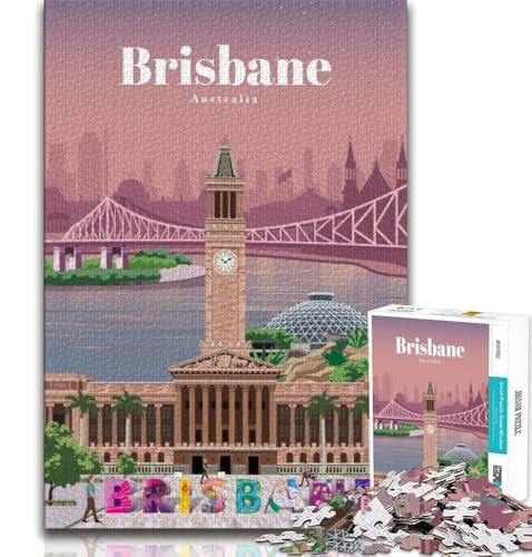 Reise nach Brisbane Puzzle 1000 Teile für Erwachsene, anspruchsvolles Spiel und Familienspiel, ganze Familie, 75x50cm Reise nach Brisbane Puzzle 1000 Teile für Erwachsene, anspruchsvolles Spiel und Familienspiel, ganze Familie, 75x50cm von GKJPOXZJ