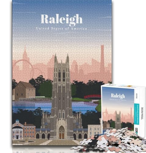 Reise nach Raleigh, Puzzle für Erwachsene, 1000 Puzzles, anspruchsvolles Spiel, Geschenke, ganze Familie, 38x26cm Reise nach Raleigh, Puzzle für Erwachsene, 1000 Puzzles, anspruchsvolles Spiel, Geschenke, ganze Familie, 38x26cm von GKJPOXZJ