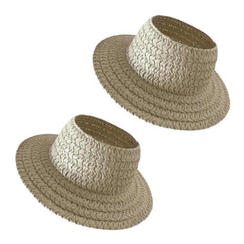 GKYQVE 2. Miniaturpuppen Strohhut Mit Offenen Top Design Dress Up Partys Und Spielzeugzubehör Mehrfarbig Atmungsaktivem Leerem GKYQVE 2. Miniaturpuppen Strohhut Mit Offenen Top Design Dress Up Partys Und Spielzeugzubehör Mehrfarbig Atmungsaktivem Leerem von GKYQVE