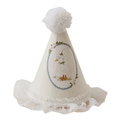 GKYQVE Geburtstagshut Schöne Spitzenmuster Anpassung Party Verfügt Über Kanten Und Weiche Balldekoration Trim Pompoms GKYQVE Geburtstagshut Schöne Spitzenmuster Anpassung Party Verfügt Über Kanten Und Weiche Balldekoration Trim Pompoms von GKYQVE