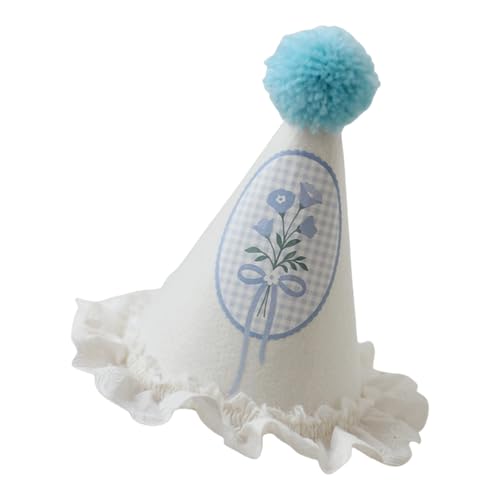 GKYQVE Geburtstagshut Schöne Spitzenmuster Anpassung Party Verfügt Über Kanten Und Weiche Balldekoration Trim Pompoms GKYQVE Geburtstagshut Schöne Spitzenmuster Anpassung Party Verfügt Über Kanten Und Weiche Balldekoration Trim Pompoms von GKYQVE