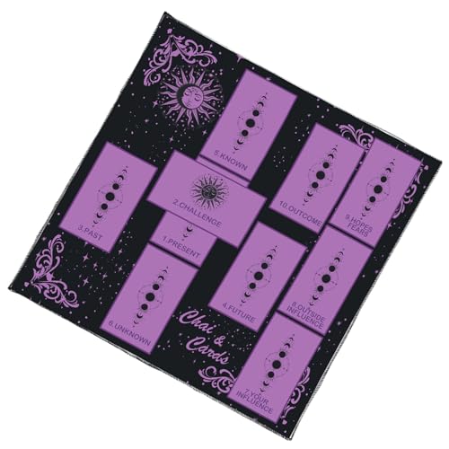 GKYQVE Mystische Tarots Reading Stoff Weiche Samt Tischabdeckungen Tarot Karte Lesen Für Wohnkern Tragbare Meditationen GKYQVE Mystische Tarots Reading Stoff Weiche Samt Tischabdeckungen Tarot Karte Lesen Für Wohnkern Tragbare Meditationen von GKYQVE