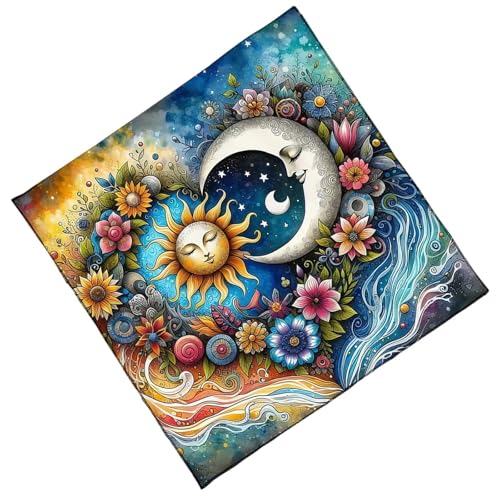 GKYQVE Praktische Faltbare Tarot Stoff Sonnen Und Mondmuster Leicht Zu Reinigen Velvets Wahrsagungsmatte Für Spirituelle Praktiken Velvets Tarot Tuch GKYQVE Praktische Faltbare Tarot Stoff Sonnen Und Mondmuster Leicht Zu Reinigen Velvets Wahrsagungsmatte Für Spirituelle Praktiken Velvets Tarot Tuch von GKYQVE