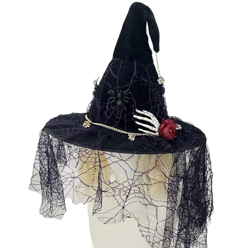 GKYQVE Punk Schädeldruck Spiderweb Mit Leuchtend In Dark Spinnen Gotische Kopfbedeckung Für Adult Halloween Cosplay & Theme Partys Theme Party Accessoires GKYQVE Punk Schädeldruck Spiderweb Mit Leuchtend In Dark Spinnen Gotische Kopfbedeckung Für Adult Halloween Cosplay & Theme Partys Theme Party Accessoires von GKYQVE