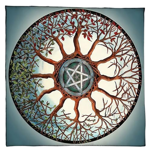 Tree Star Muster Astrologie Tischdecke Tarots Gotteskenntnis Tischdecke Altars Stoffbrettspiel Accessoire Kartentischtuch Wanddekoration Tree Star Muster Astrologie Tischdecke Tarots Gotteskenntnis Tischdecke Altars Stoffbrettspiel Accessoire Kartentischtuch Wanddekoration von GKYQVE