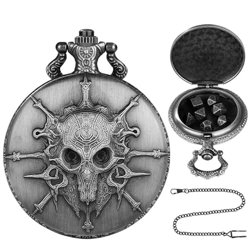 GKYQVE Vintage Small Dices Set Metal Polyedrale Mit Vintage Watch Shells Hülle Tragbares Tischspiel Brettspiel Digitales Taschenuhr Würfel Hülle GKYQVE Vintage Small Dices Set Metal Polyedrale Mit Vintage Watch Shells Hülle Tragbares Tischspiel Brettspiel Digitales Taschenuhr Würfel Hülle von GKYQVE