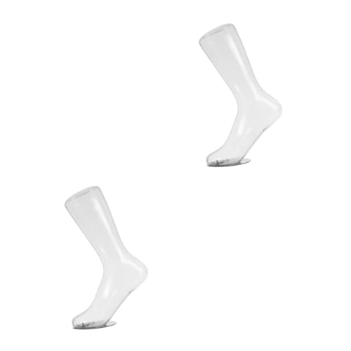 GLEAVI 2st Transparentes Fußmodell Füße Modell Füße Socken Modell Schaufensterpuppenfüße Für Socken Fuß Schaufensterpuppe Fußpuppe Für Socken Socken-display-fuß Modell Fußsocken Plastik von GLEAVI