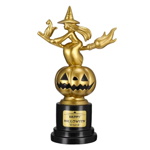 GLEAVI Halloween- -Kürbis-Trophäe Goldene Trophäe Für Das Beste Kostüm Für Die Halloween-Gewinnertrophäe von GLEAVI