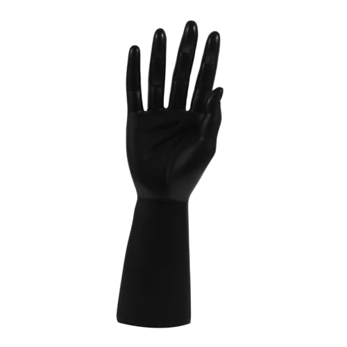 GLEAVI Handmodell-requisiten Handmodell-schmuckhalter Handschaufensterpuppe Zur Handschuhpräsentation Handschmuckhalter Ausstellungsständer Für Handmodelle Mannequin-hand Plastik Black von GLEAVI