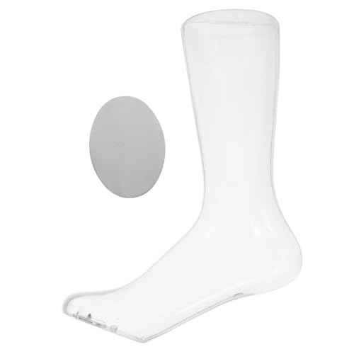 GLEAVI Transparente Fuß Modell Schuhe Socken Socken Halter Display Mannequin Bein Socke Fuß Modell Mannequin Fuß Display Füße Modell Mannequin Stehen Socken Form Socke Fuß Mannequin von GLEAVI