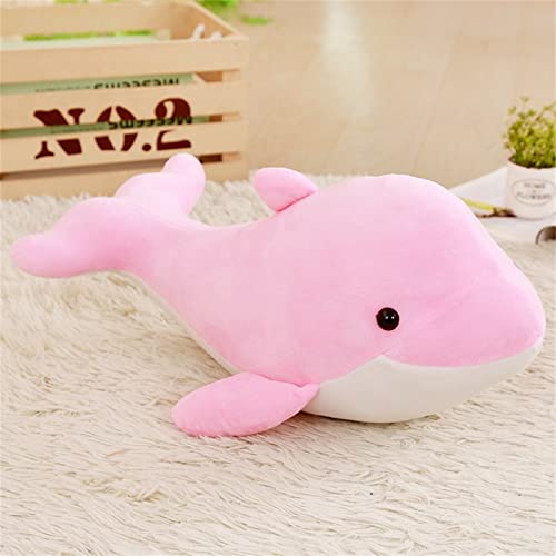 GLITZFAS Delphin Plüschtier Kuscheltier, Delphin Plüsch Spielzeug Boba Kuscheltier Plüschpuppen Kissen Geschenk (Rosa,20cm) von GLITZFAS