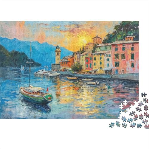 Beacon Puzzle 1000 Teile Sonderkollektion Holzspielzeug Riverbank Lighthouse Einzigartiges 14 Jahren Puzzle Motiv Vorlage Puzzle Schwer Für Geschenk Moderne 1000pcs (75x50cm) von GLMCXSXZS