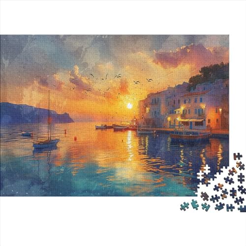 Beacon Puzzle 1000 Teile Sonderkollektion Holzspielzeug Riverbank Lighthouse Einzigartiges Erwachsene Und Kinder Motiv Vorlage Puzzle Schwer Für Geschenk Moderne 1000pcs (75x50cm) von GLMCXSXZS