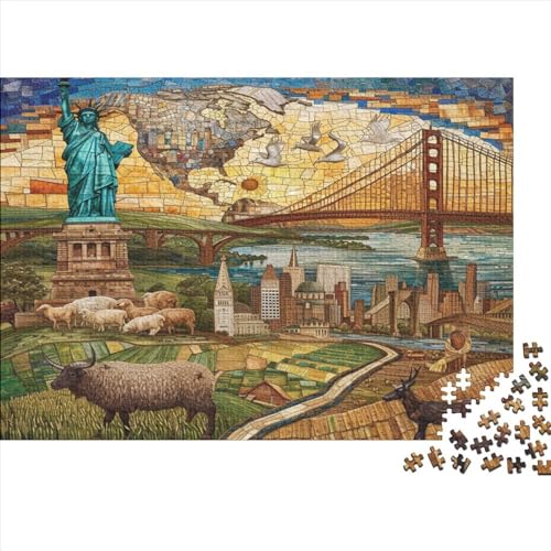 Chickens Puzzle 300 Teile Sonderkollektion Holzspielzeug Chickens Einzigartiges Erwachsene Und Kinder Erwachsene Puzzle Kit Wohnkultur 300pcs (40x28cm) von GLMCXSXZS