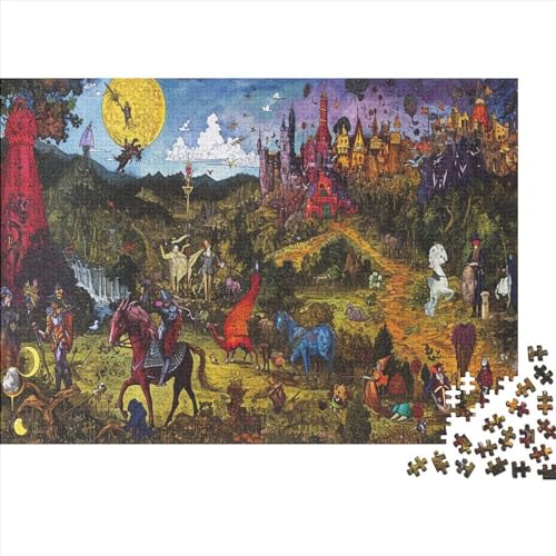 Chickens Puzzle 500 Teile Premium Holzspielzeug Chickens Einzigartiges 14 Jahren Puzzle Erwachsene Puzzle Kit Wohnkultur 500pcs (52x38cm) von GLMCXSXZS