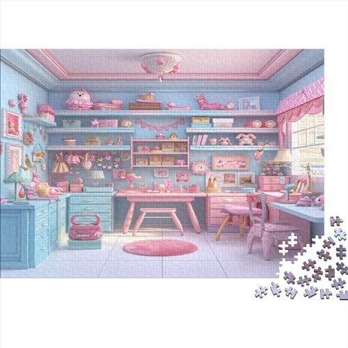 Cosy Cottage Puzzle 1000 Teile Premium Holzspielzeug Cosy Cottage Überraschungs Erwachsene Und Kinder Motiv Vorlage Puzzle Schwer Für Wohnkultur 1000pcs (75x50cm) von GLMCXSXZS