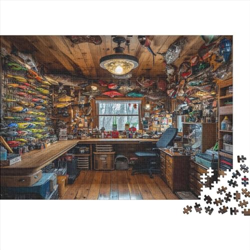 Cosy Cottage Puzzle 300 Teile Premium Holzspielzeug Cosy Cottage Einzigartiges 14 Jahren Puzzle Motiv Vorlage Puzzle Schwer Für Wohnkultur 300pcs (40x28cm) von GLMCXSXZS