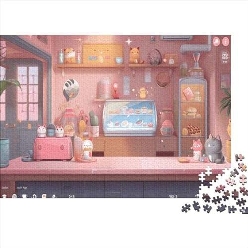 Cosy Cottage Puzzle 300 Teile Sonderkollektion Holzspielzeug Cosy Cottage Überraschungs 14 Jahren Puzzle Erwachsene Puzzle Kit Geschenk Moderne 300pcs (40x28cm) von GLMCXSXZS