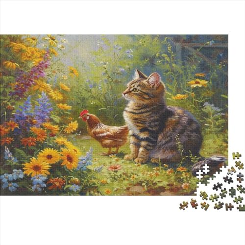 Cute Cat Puzzle 300 Teile Sonderkollektion Holzspielzeug Cute Cat Überraschungs 14 Jahren Puzzle Klassische Puzzle Wohnkultur 300pcs (40x28cm) von GLMCXSXZS