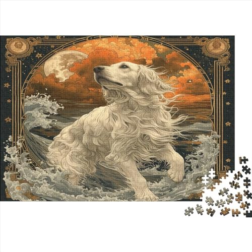 Cute Puppy Puzzle 1000 Teile Premium Holzspielzeug Cute Puppy Überraschungs Erwachsene Und Kinder Erwachsene Puzzle Kit Geschenk Moderne 1000pcs (75x50cm) von GLMCXSXZS