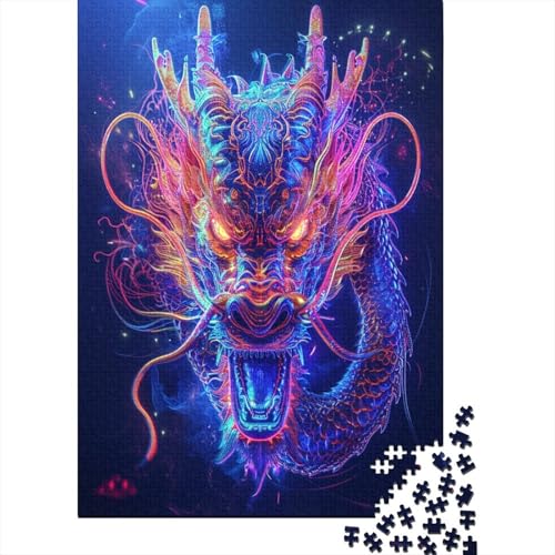 Drache Puzzle 1000 Teile Für Erwachsene Und Kinder Ab 14 Jahrenfür Stressabbauer Puzzlespiel Erwachsenen Puzzlespiel Puzzel 1000pcs (75x50cm) von GLMCXSXZS