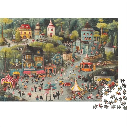 Forest Castle 500 TeilePuzzle Sonderkollektion Holzspielzeug Forests Castles Überraschungs Erwachsene Und Kinder Klassische Puzzle Geschenk Moderne 500pcs (52x38cm) von GLMCXSXZS