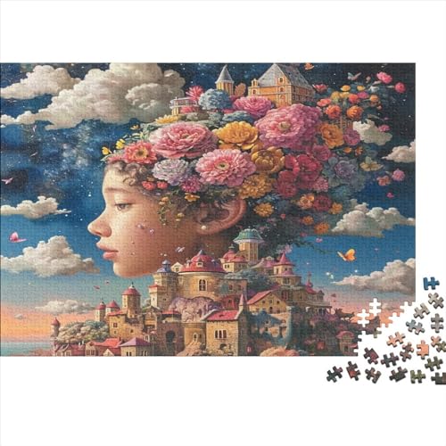 Forest Castle Puzzle 300 Teile Premium Holzspielzeug Forests Castles Einzigartiges Erwachsene Und Kinder Motiv Vorlage Puzzle Schwer Für Wohnkultur 300pcs (40x28cm) von GLMCXSXZS